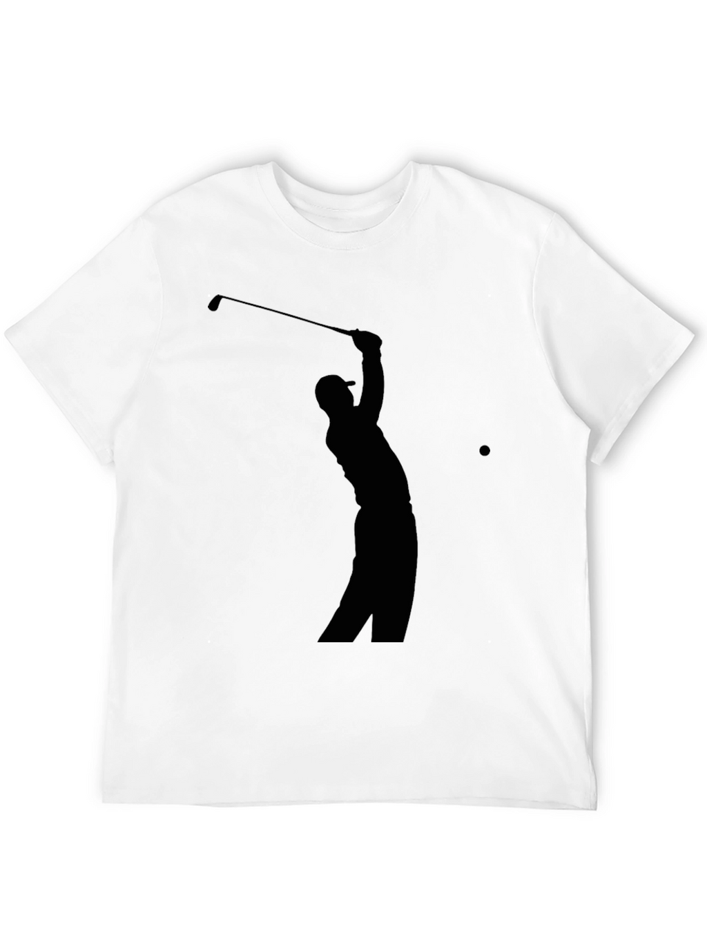 Golf Silhouette Tee - Classic Black Golfer T-Shirt