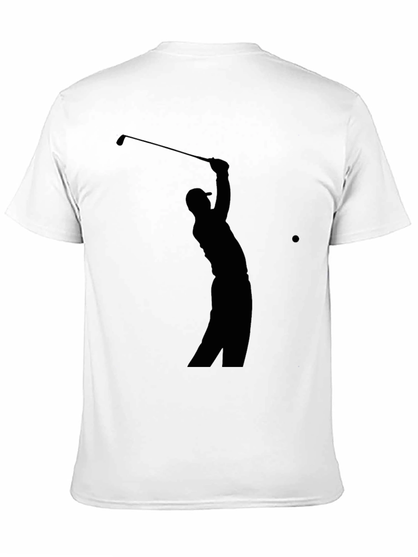 Golf Silhouette Tee - Classic Black Golfer T-Shirt