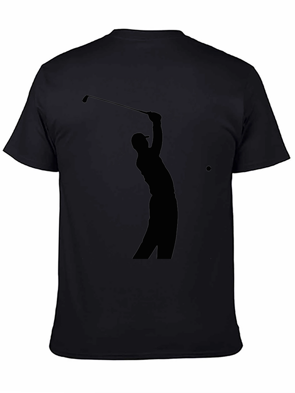 Golf Silhouette Tee - Classic Black Golfer T-Shirt