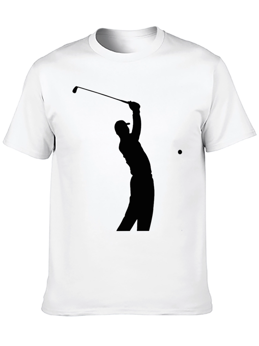 Golf Silhouette Tee - Classic Black Golfer T-Shirt