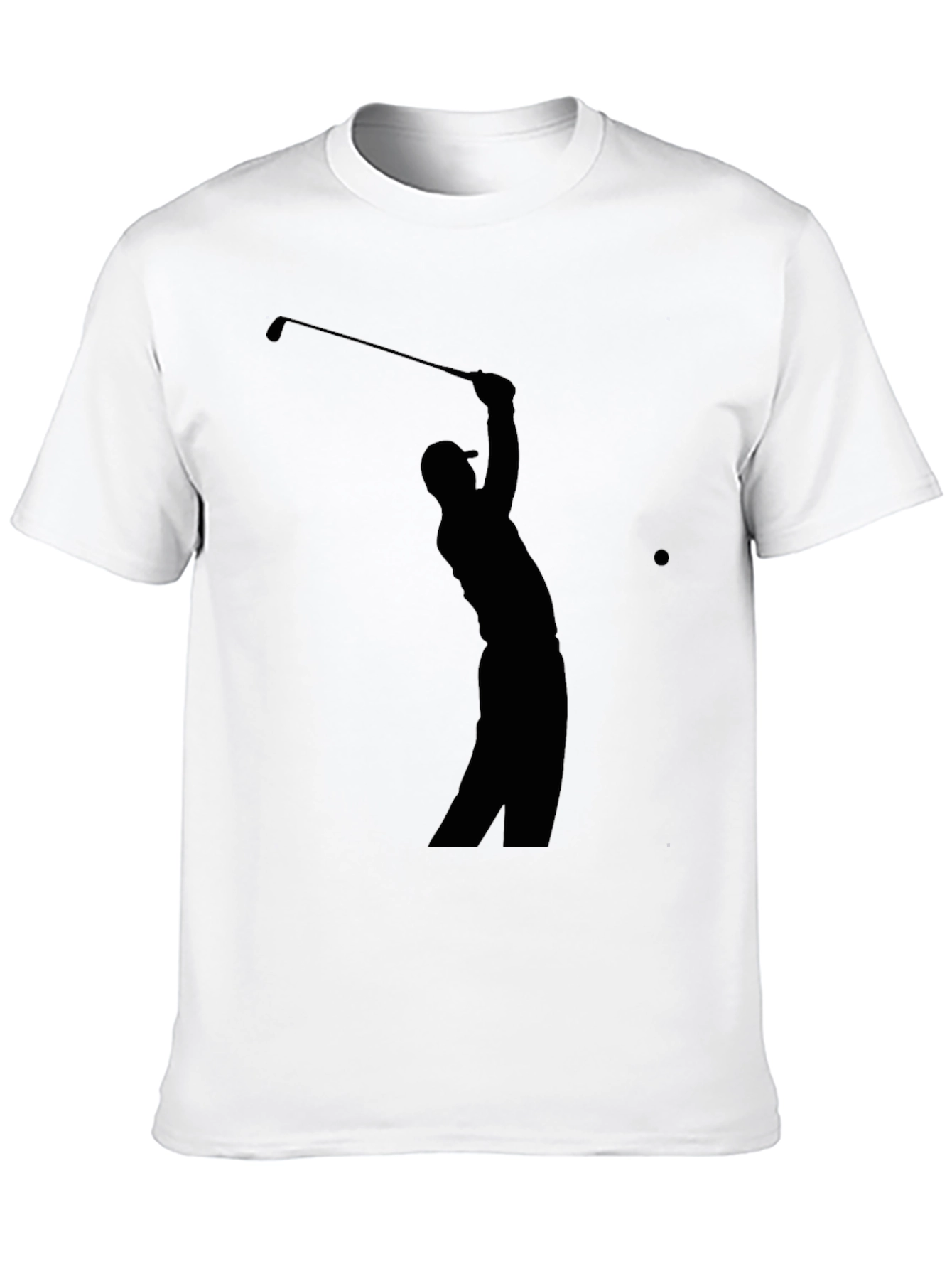 Golf Silhouette Tee - Classic Black Golfer T-Shirt