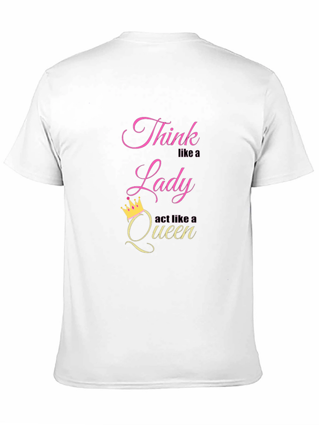 Think Like a Lady Act Like a Queen T-Shirt
