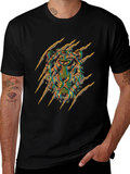 Bold Graphic Tee: Fierce Animal Design
