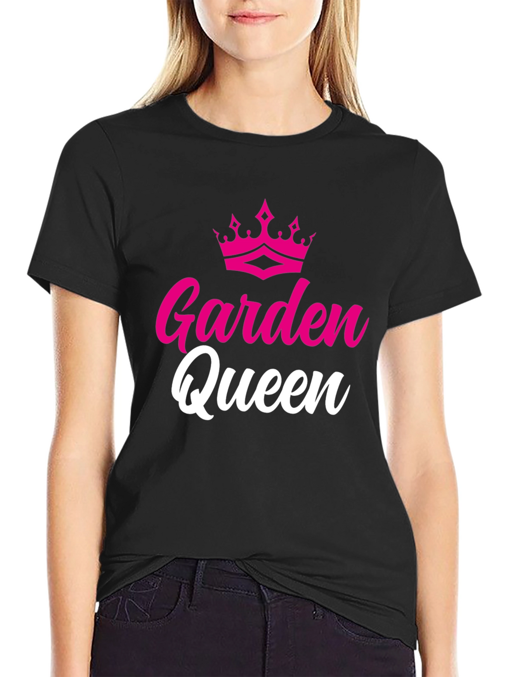 Garden Queen Graphic T-Shirt - Black