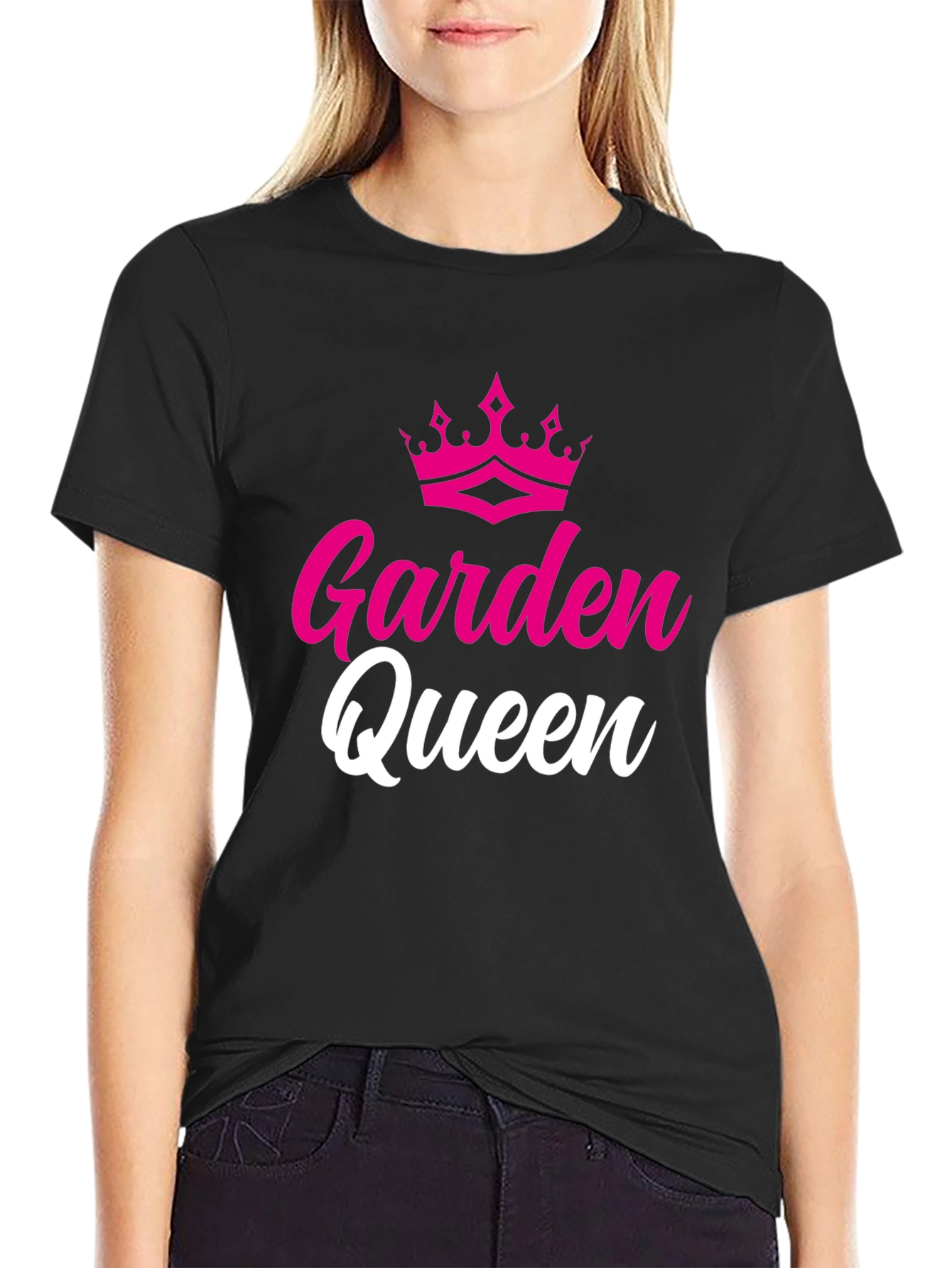 Garden Queen Graphic T-Shirt - Black