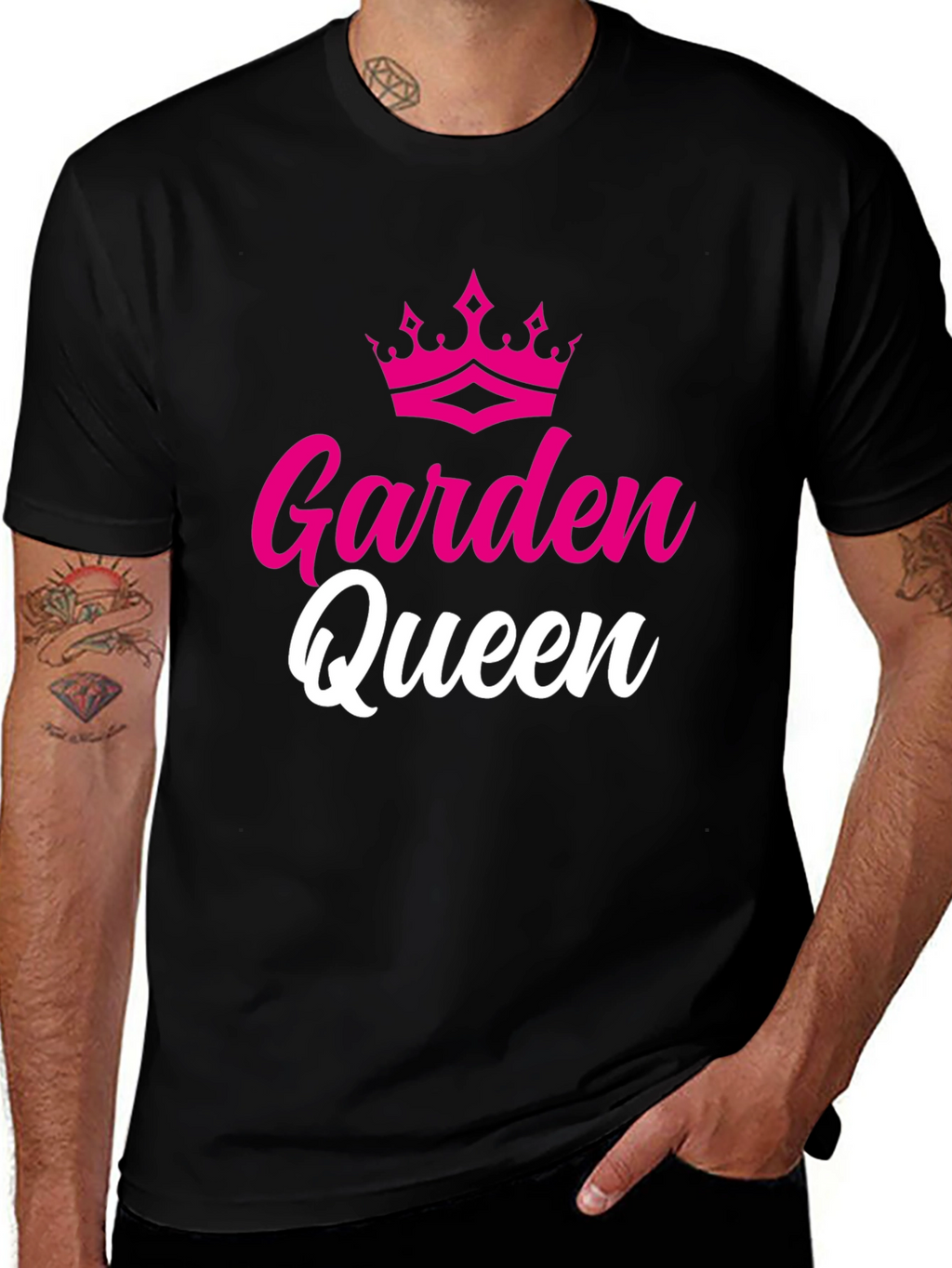 Garden Queen Graphic T-Shirt - Black