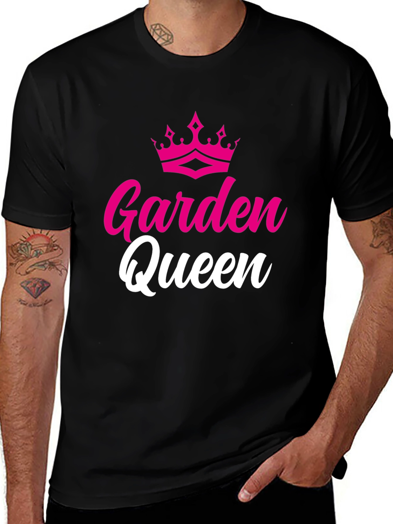 Garden Queen Graphic T-Shirt - Black