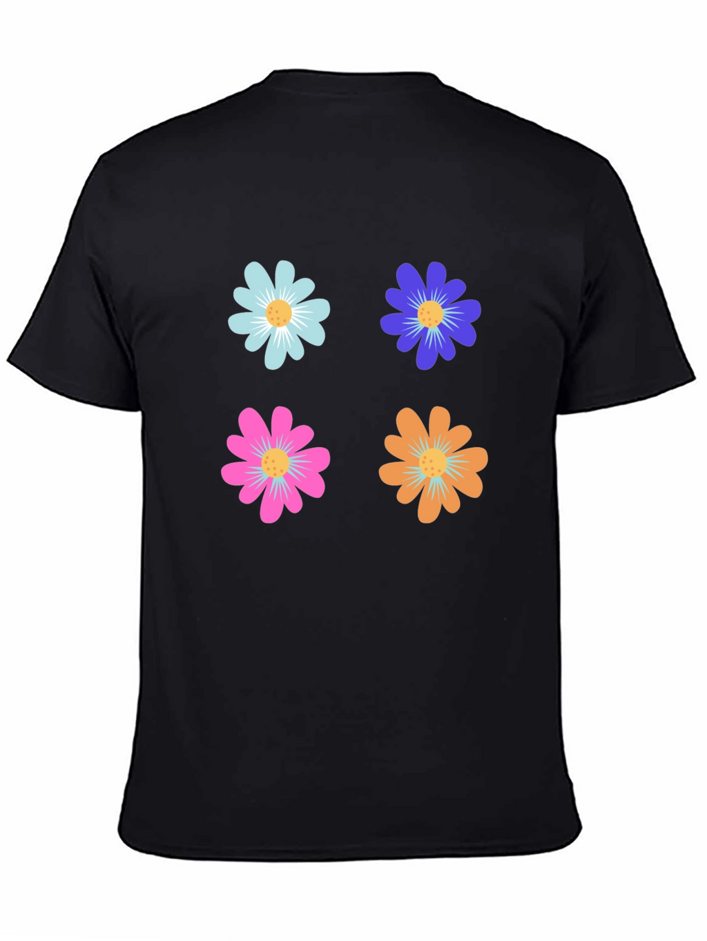 Floral Power T-Shirt - Retro Flower Design