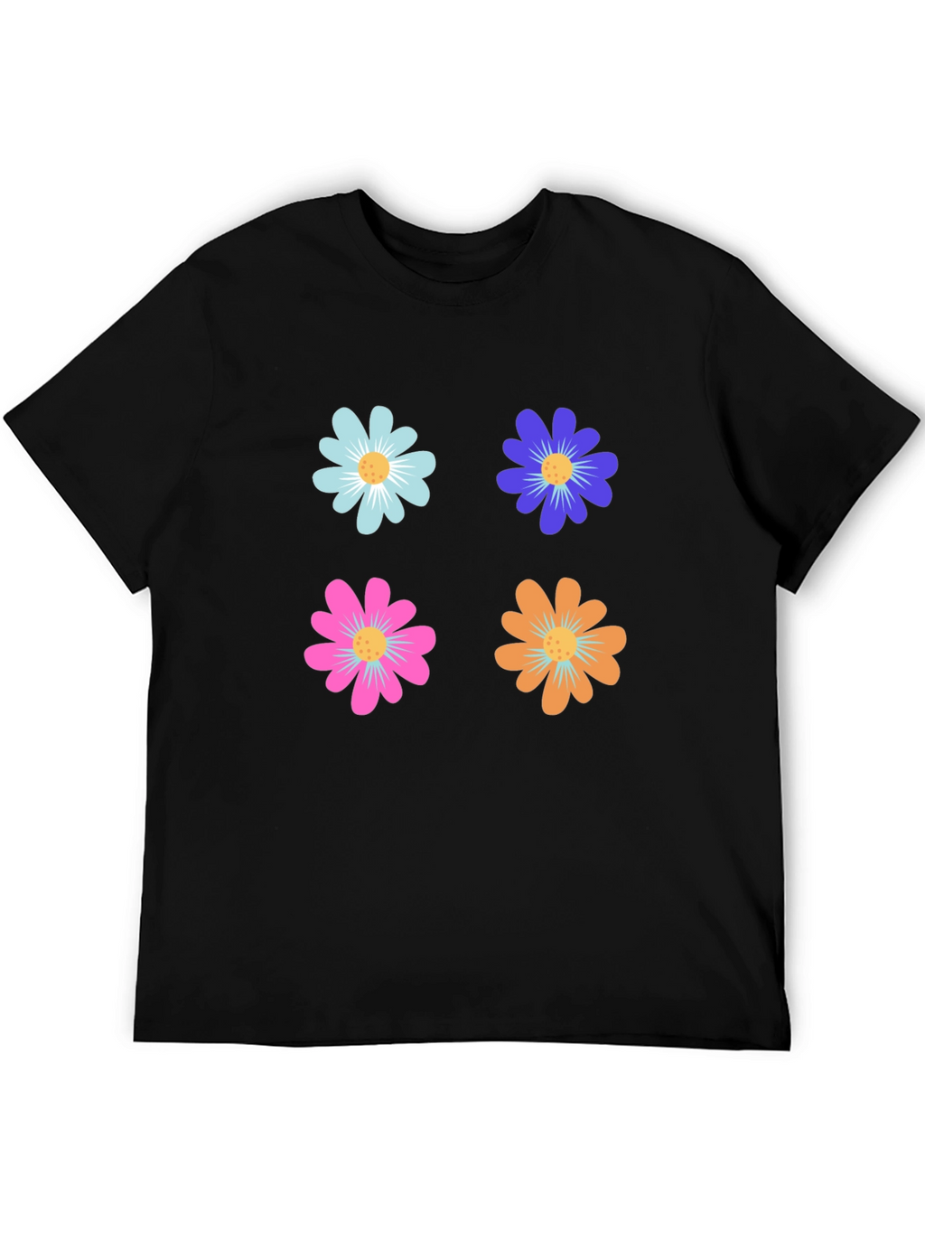 Floral Power T-Shirt - Retro Flower Design