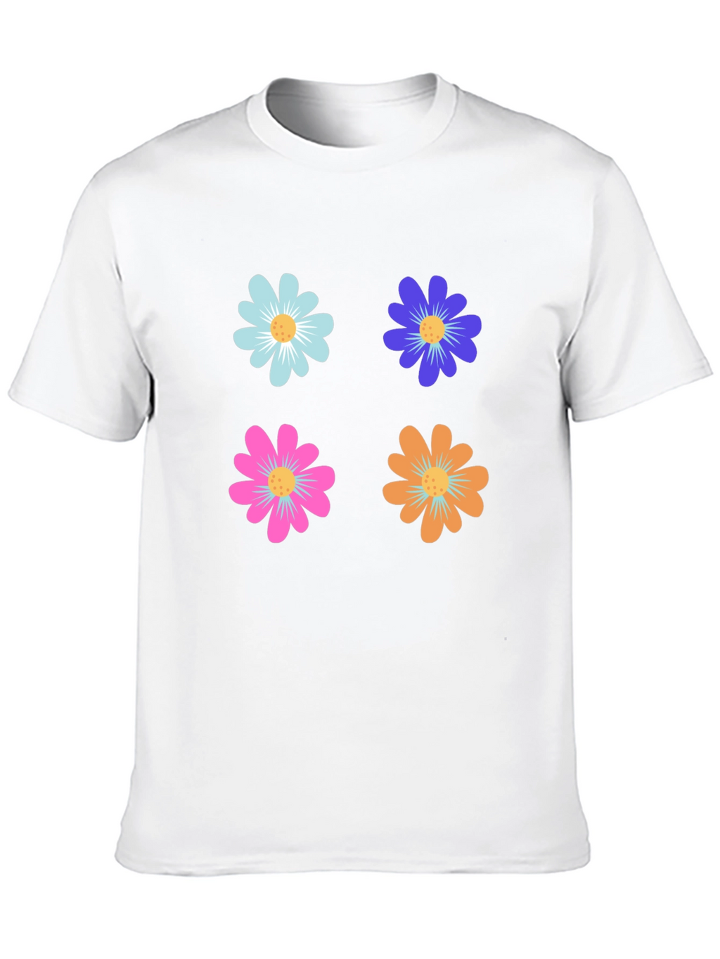 Floral Power T-Shirt - Retro Flower Design