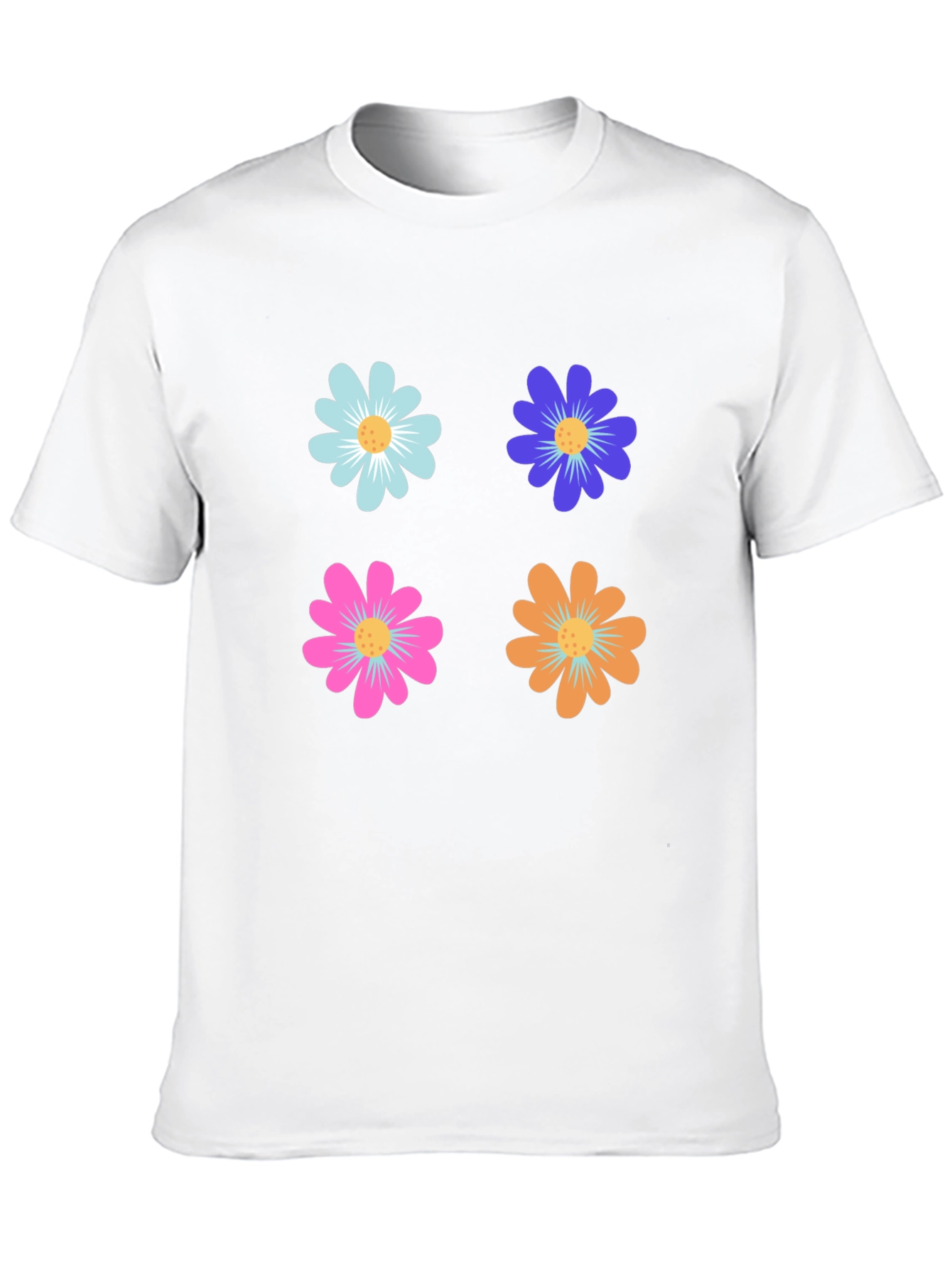 Floral Power T-Shirt - Retro Flower Design