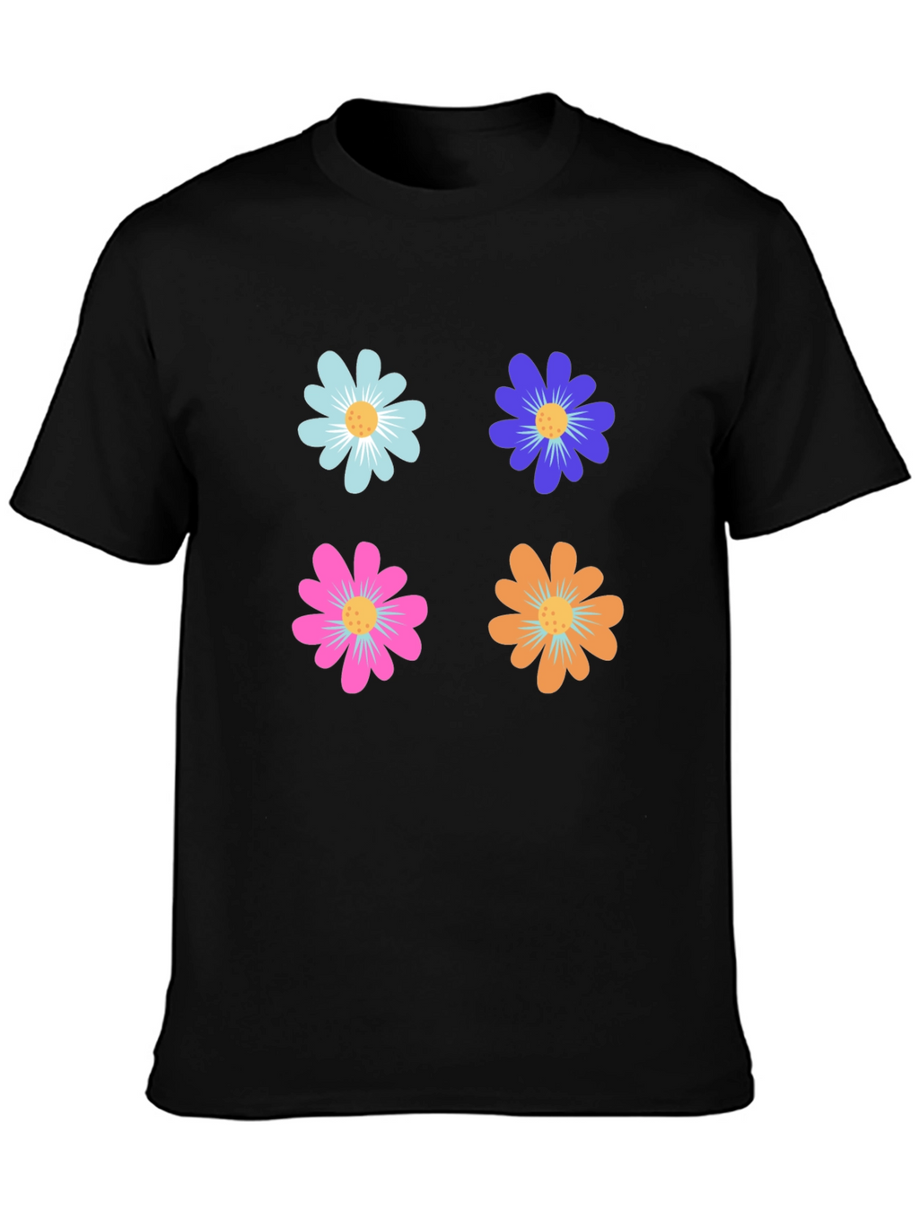 Floral Power T-Shirt - Retro Flower Design