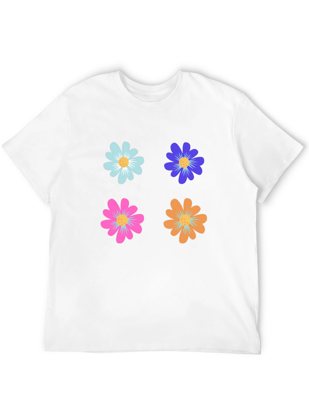 Floral Power T-Shirt - Retro Flower Design