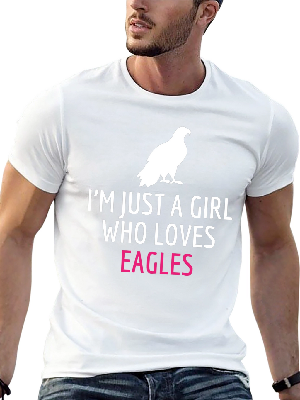 Im Just a Girl Who Loves Eagles T-Shirt