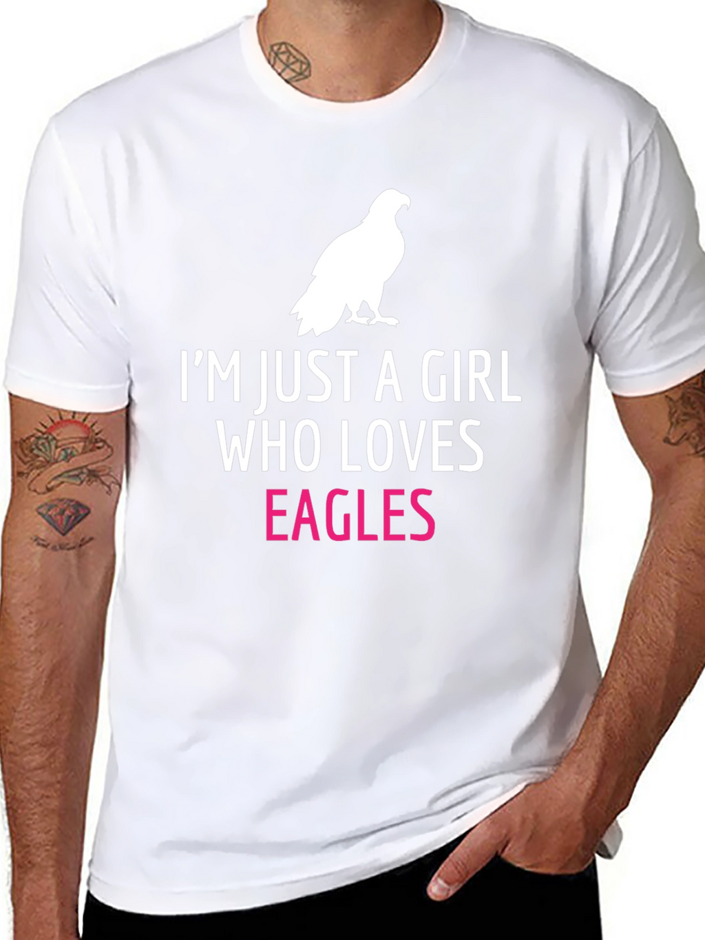 Im Just a Girl Who Loves Eagles T-Shirt