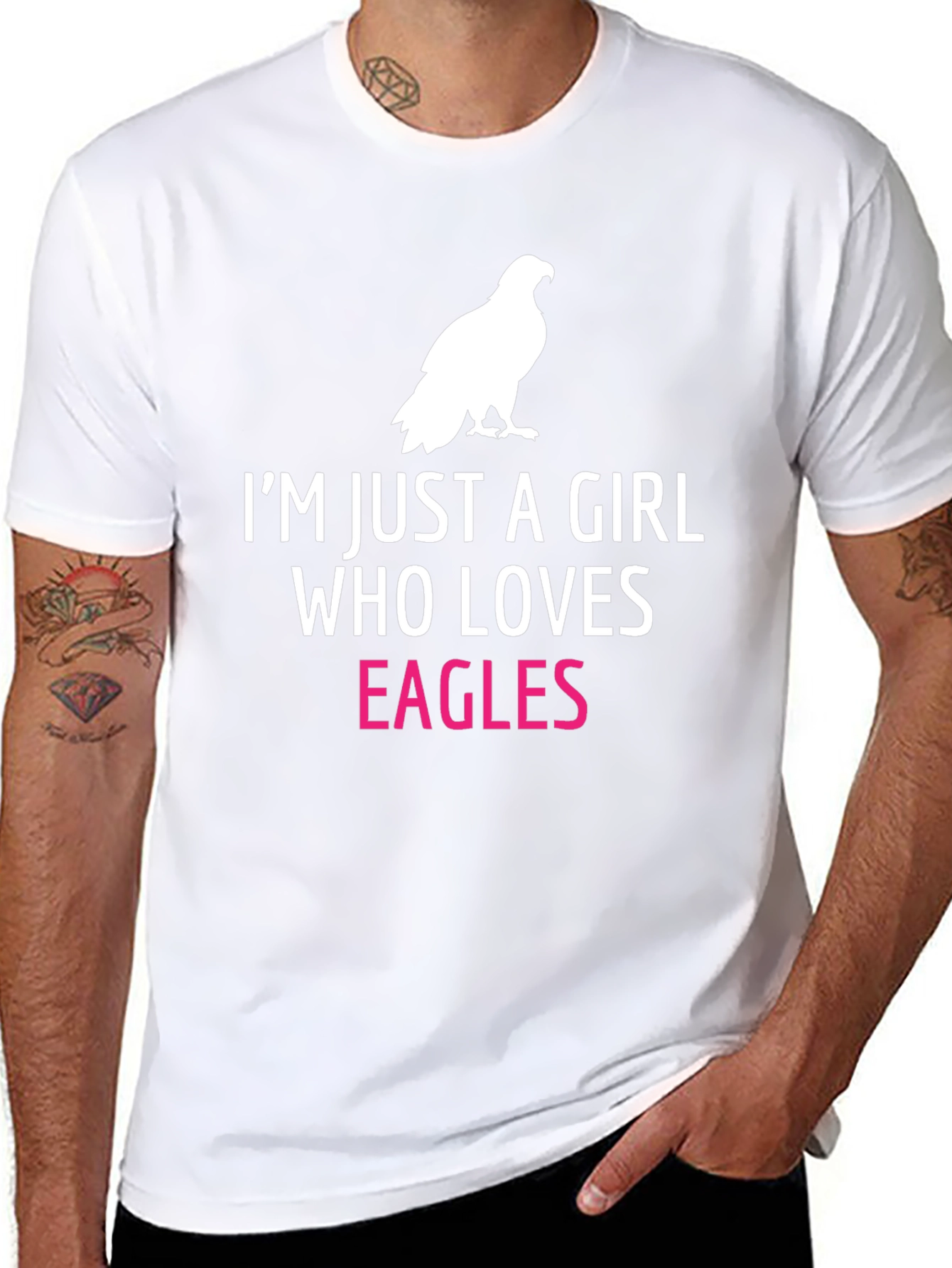 Im Just a Girl Who Loves Eagles T-Shirt