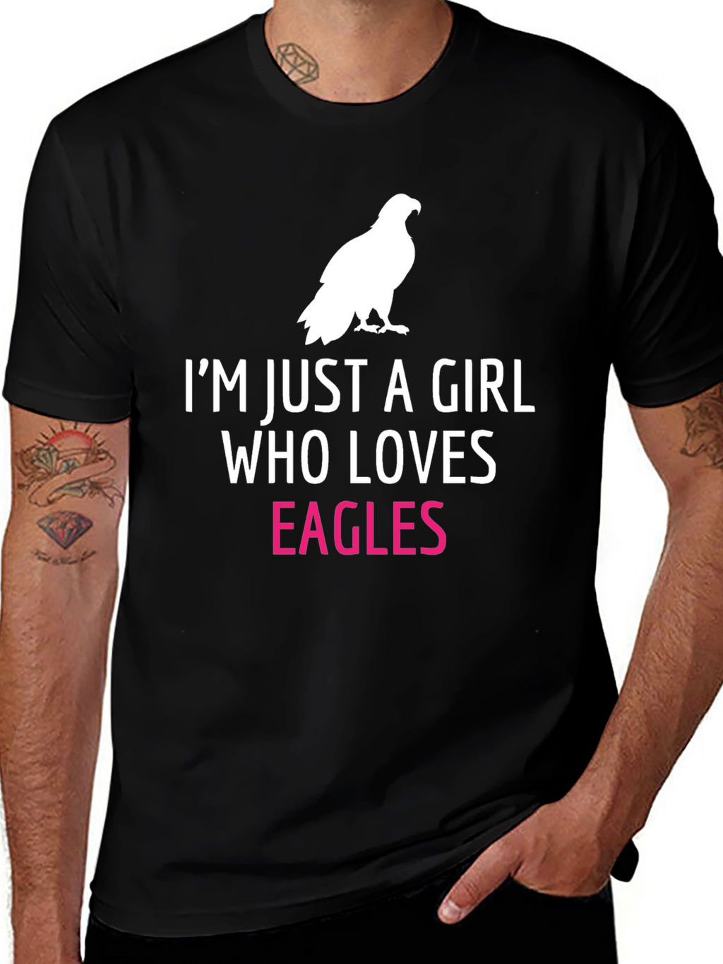 Im Just a Girl Who Loves Eagles T-Shirt