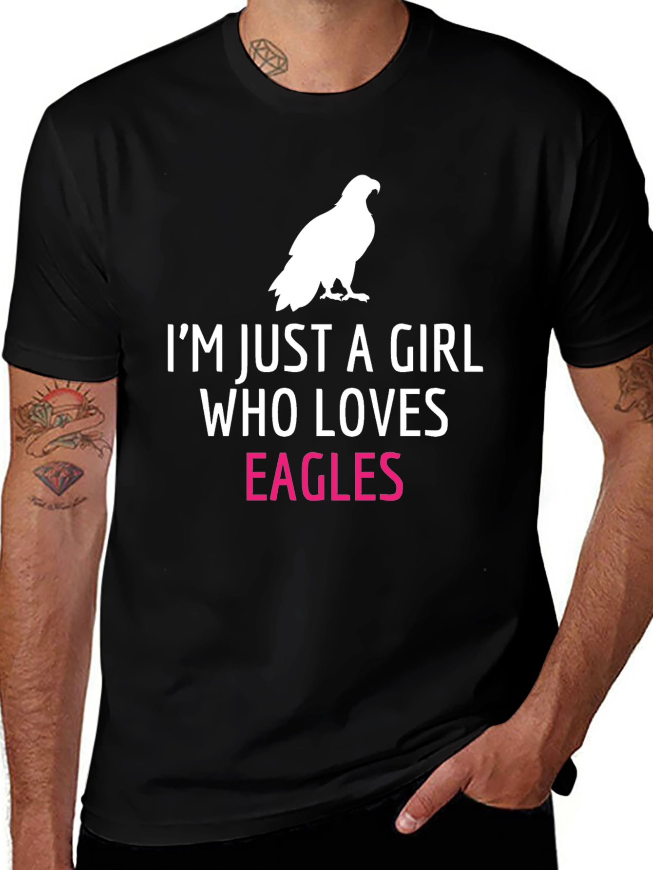 Im Just a Girl Who Loves Eagles T-Shirt