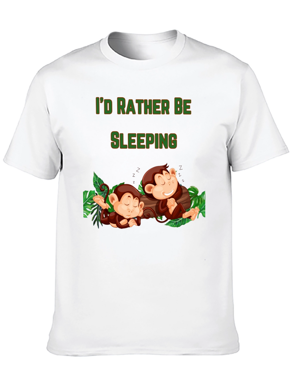 Id Rather Be Sleeping Monkey T-Shirt