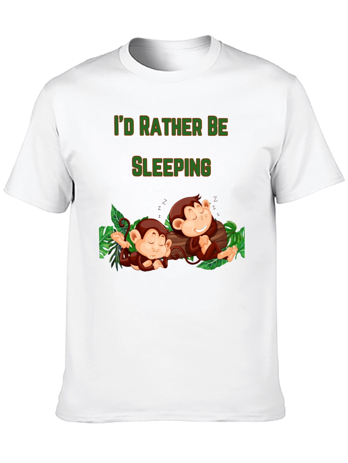 Id Rather Be Sleeping Monkey T-Shirt