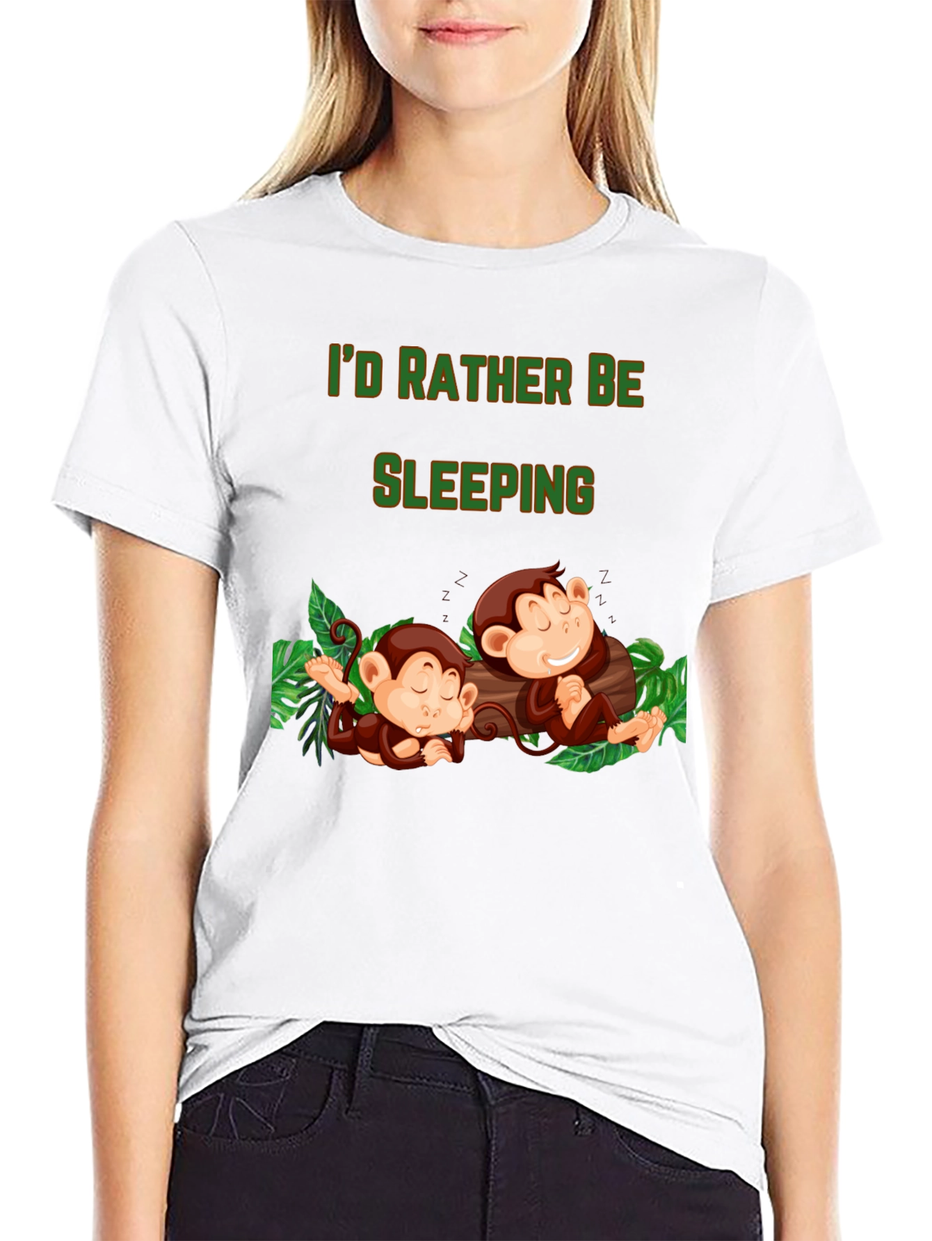 Id Rather Be Sleeping Monkey T-Shirt
