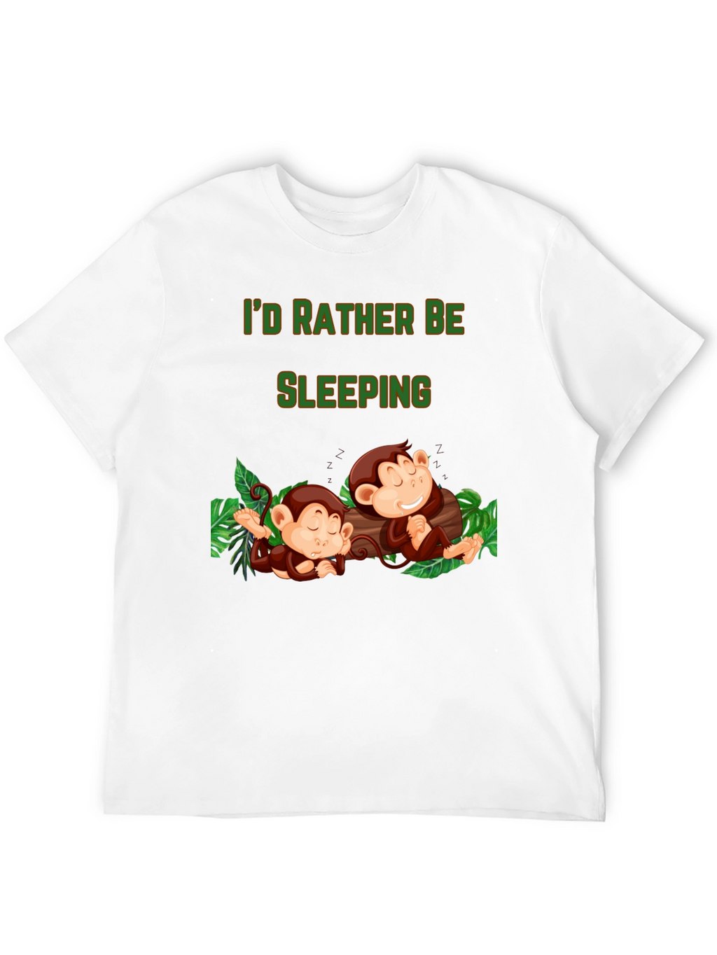Id Rather Be Sleeping Monkey T-Shirt