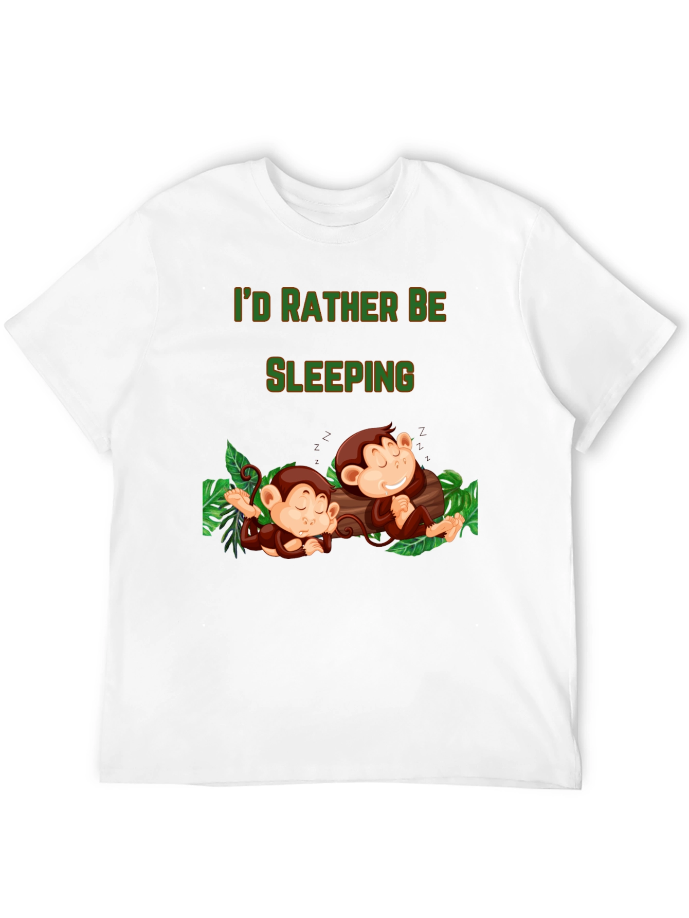 Id Rather Be Sleeping Monkey T-Shirt