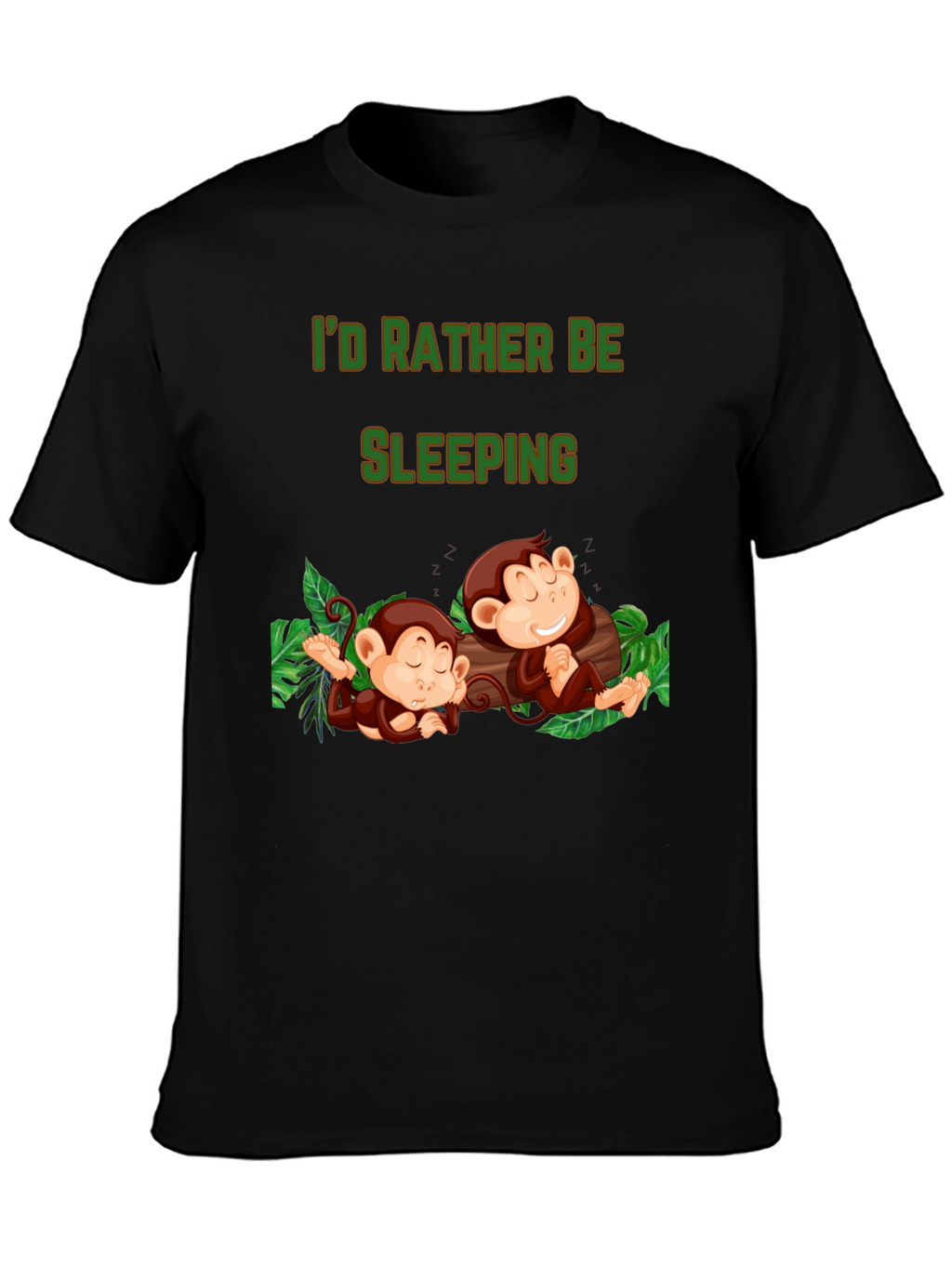 Id Rather Be Sleeping Monkey T-Shirt
