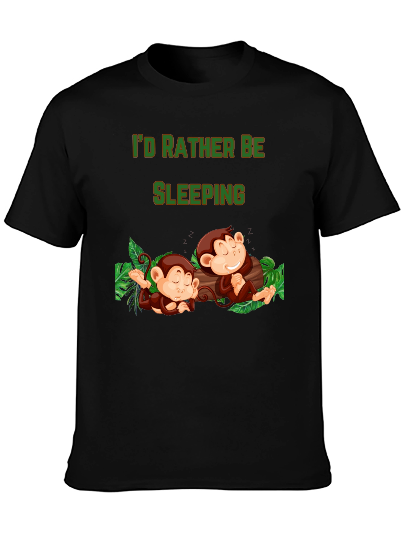 Id Rather Be Sleeping Monkey T-Shirt