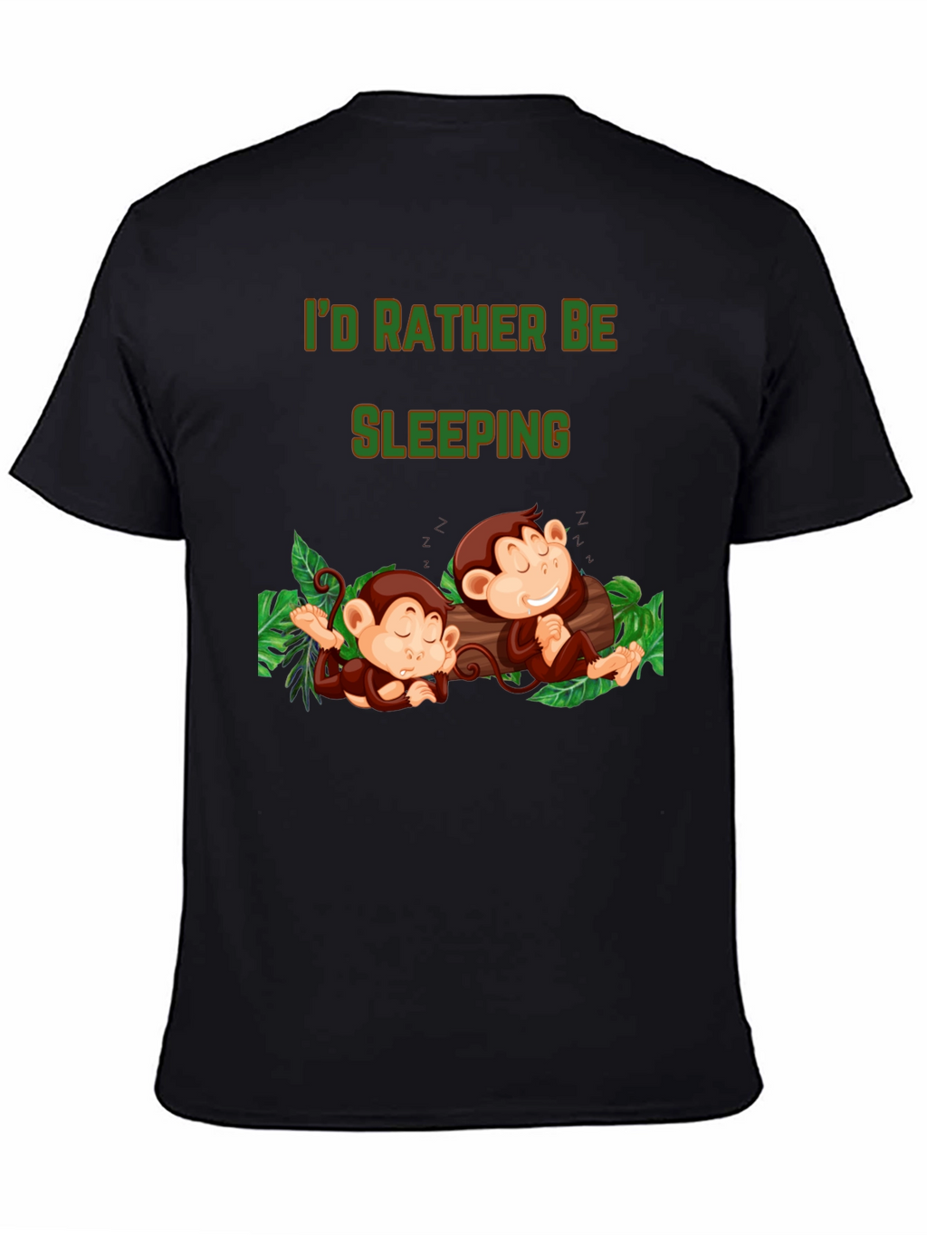 Id Rather Be Sleeping Monkey T-Shirt