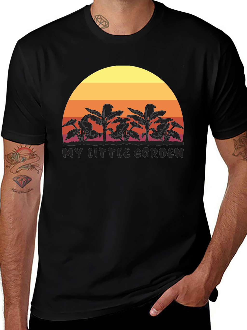 My Little Garden Sunset Graphic T-Shirt