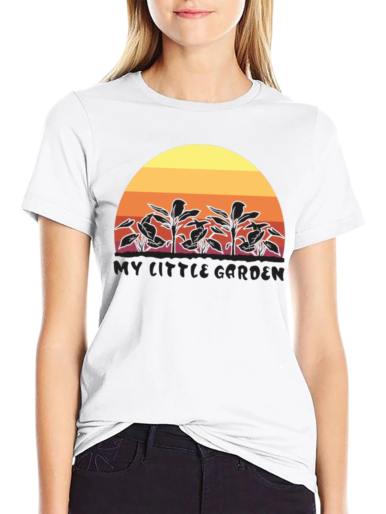 My Little Garden Sunset Graphic T-Shirt