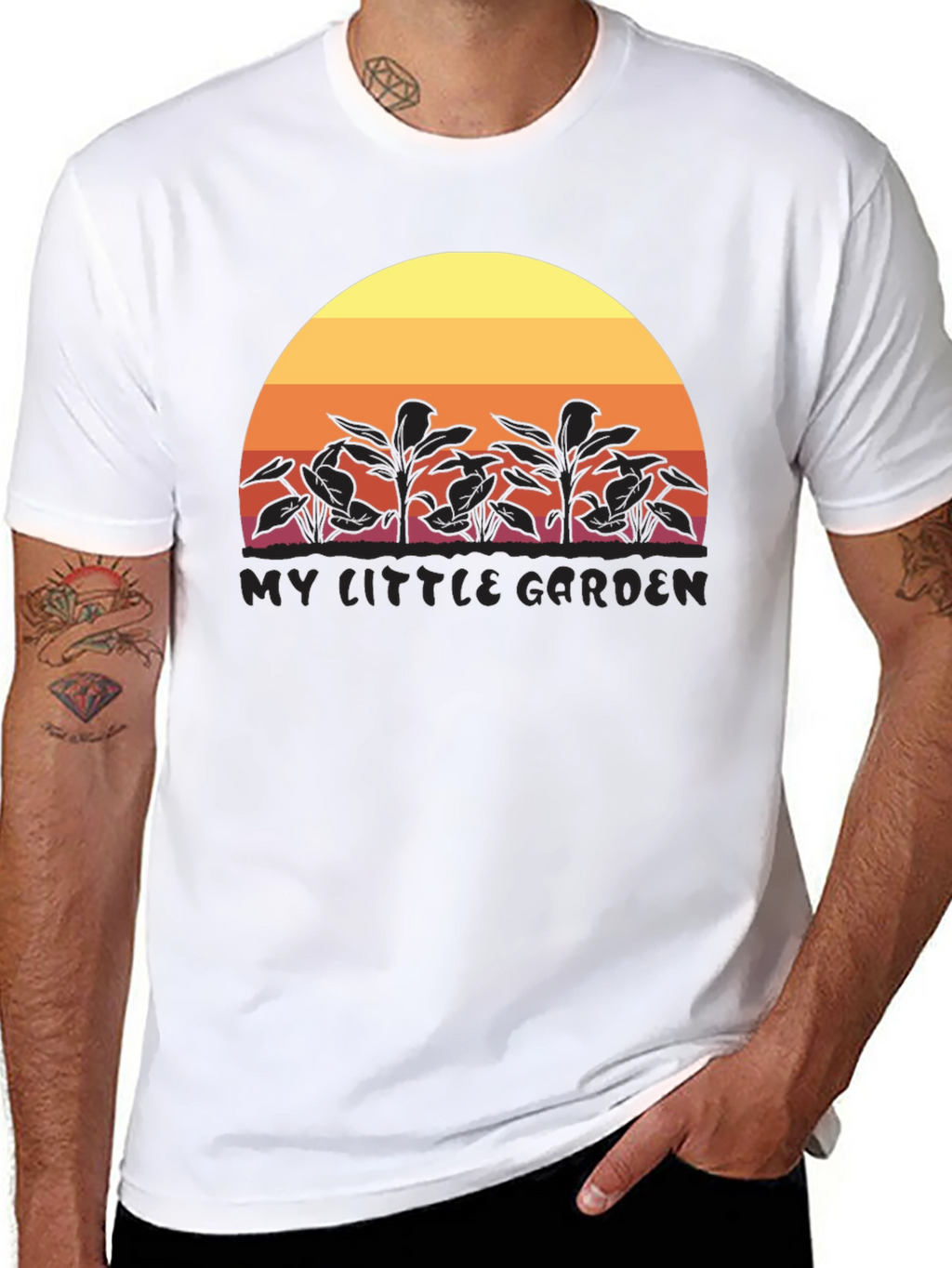 My Little Garden Sunset Graphic T-Shirt