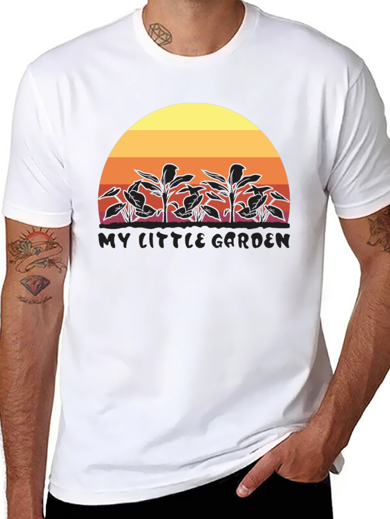 My Little Garden Sunset Graphic T-Shirt