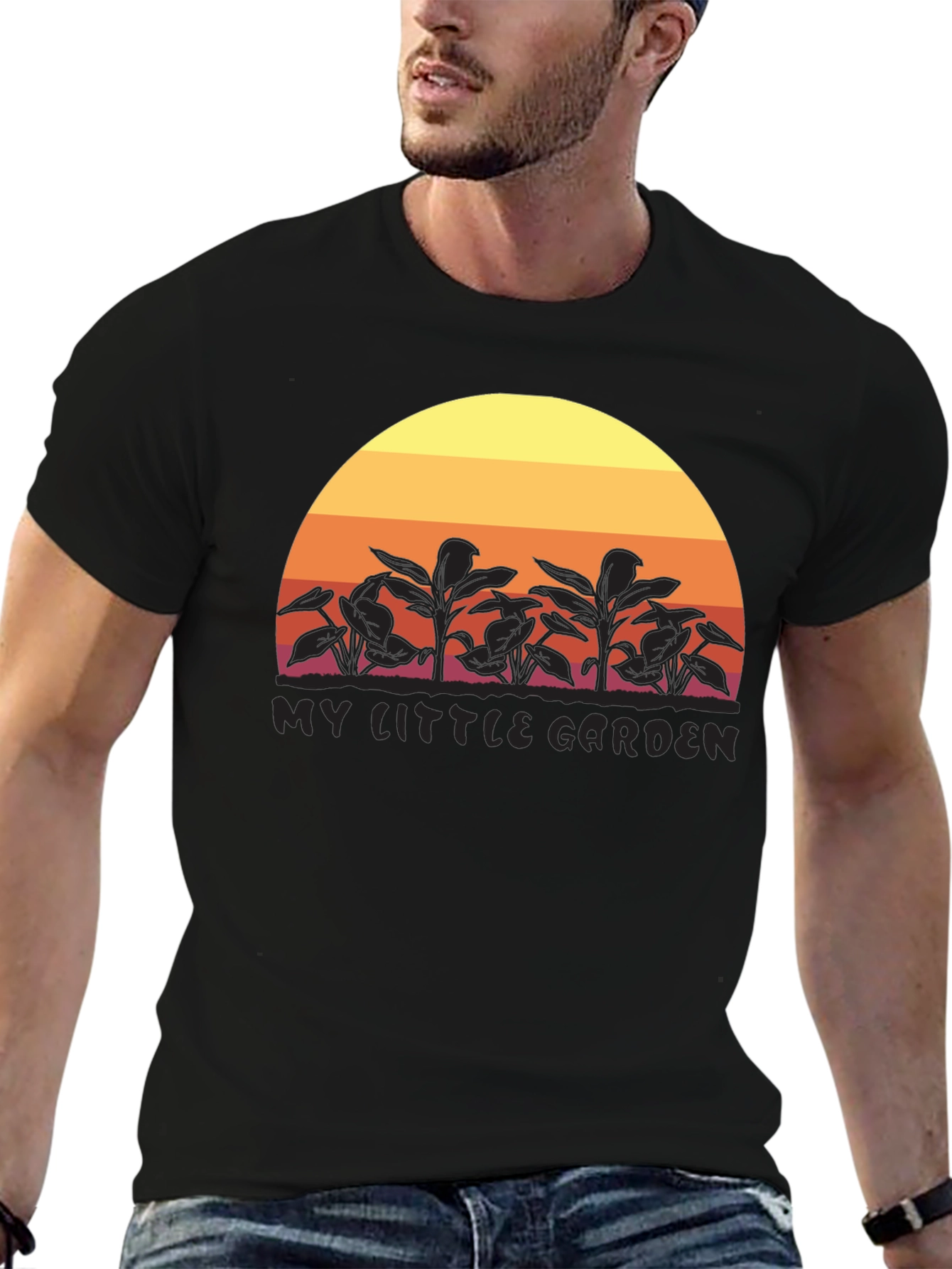 My Little Garden Sunset Graphic T-Shirt