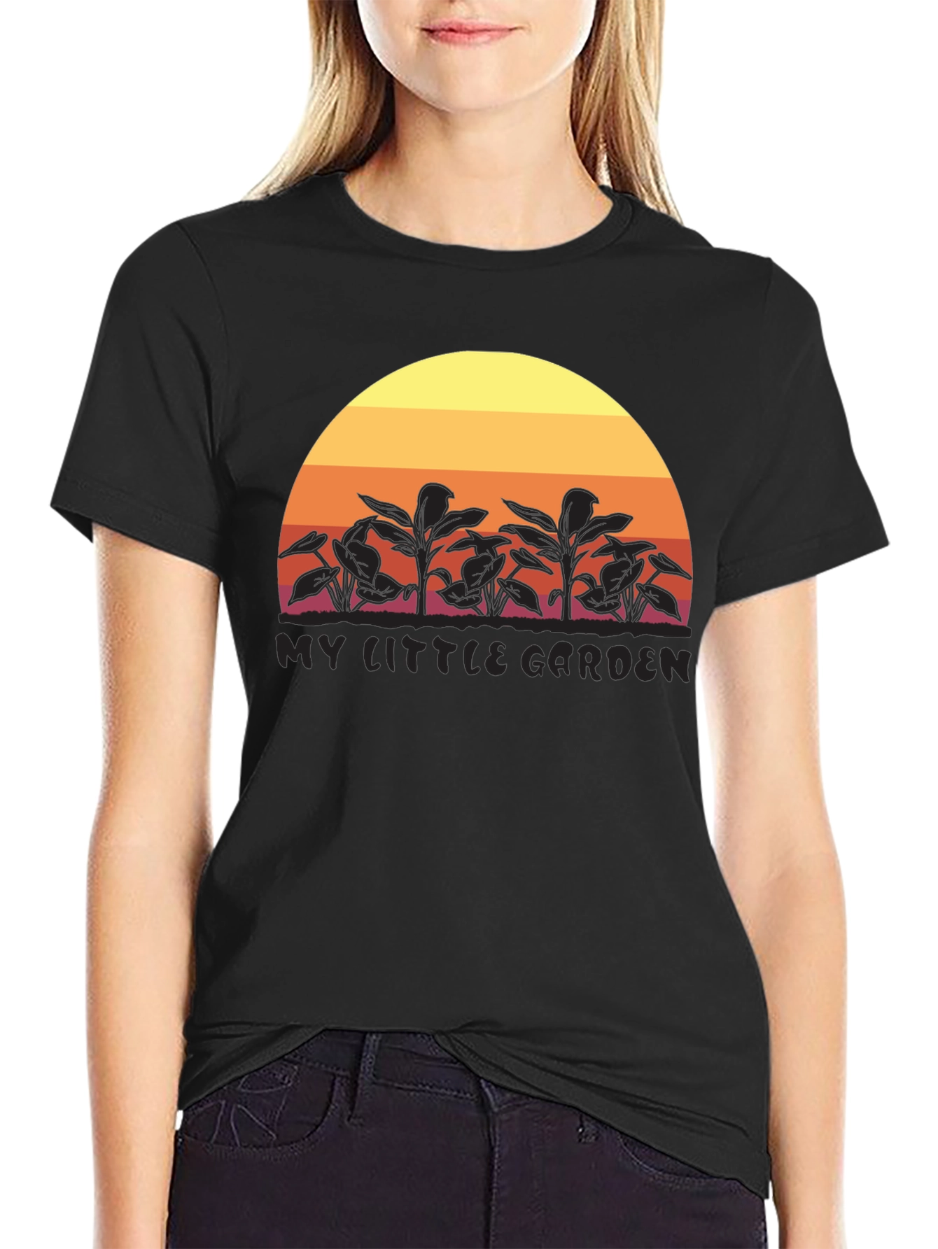 My Little Garden Sunset Graphic T-Shirt