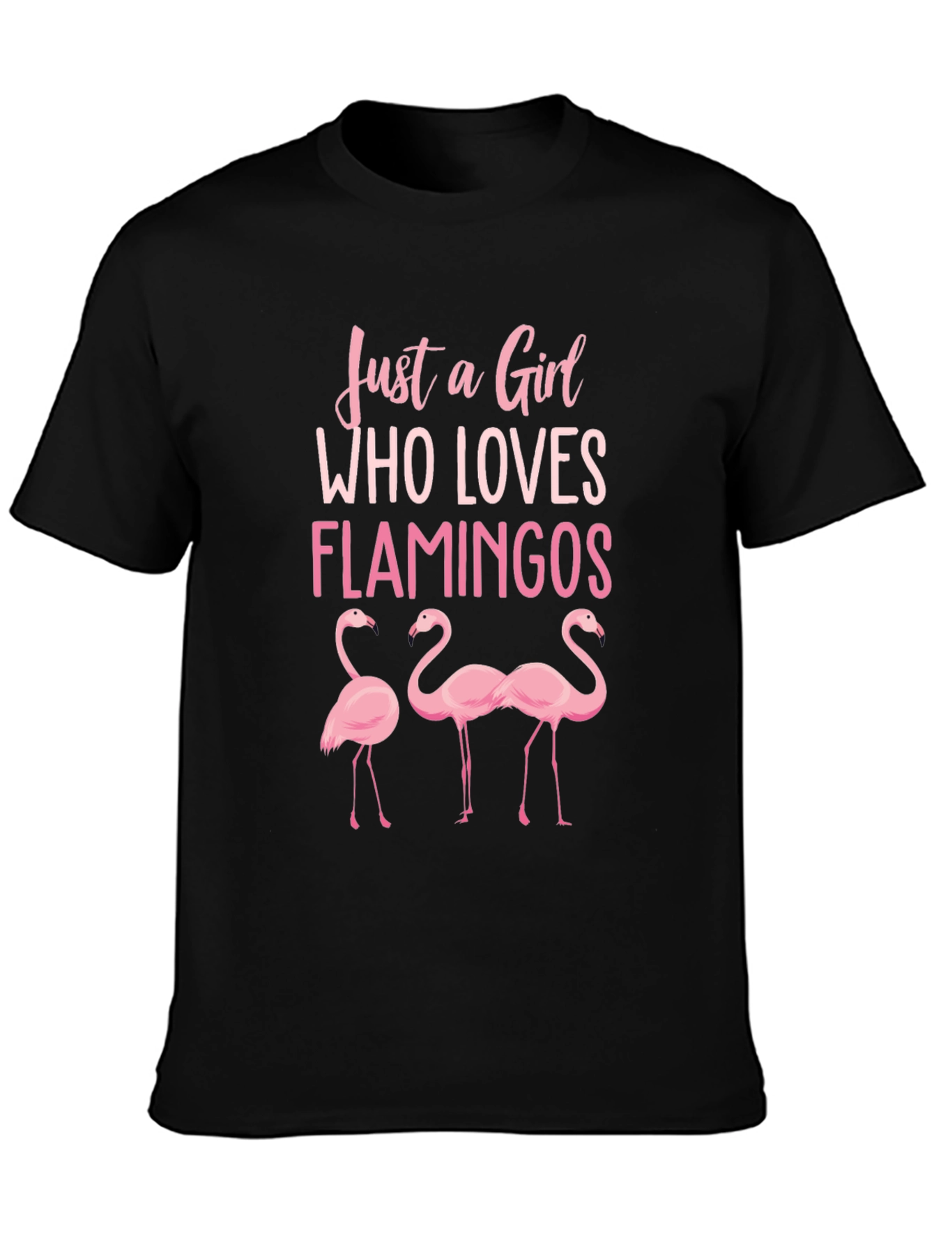 Flamingo Lover T-Shirt - Just a Girl Who Loves Flamingos