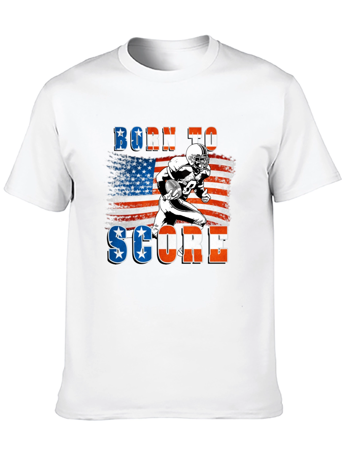 Born to Score Football Graphic T-Shirt