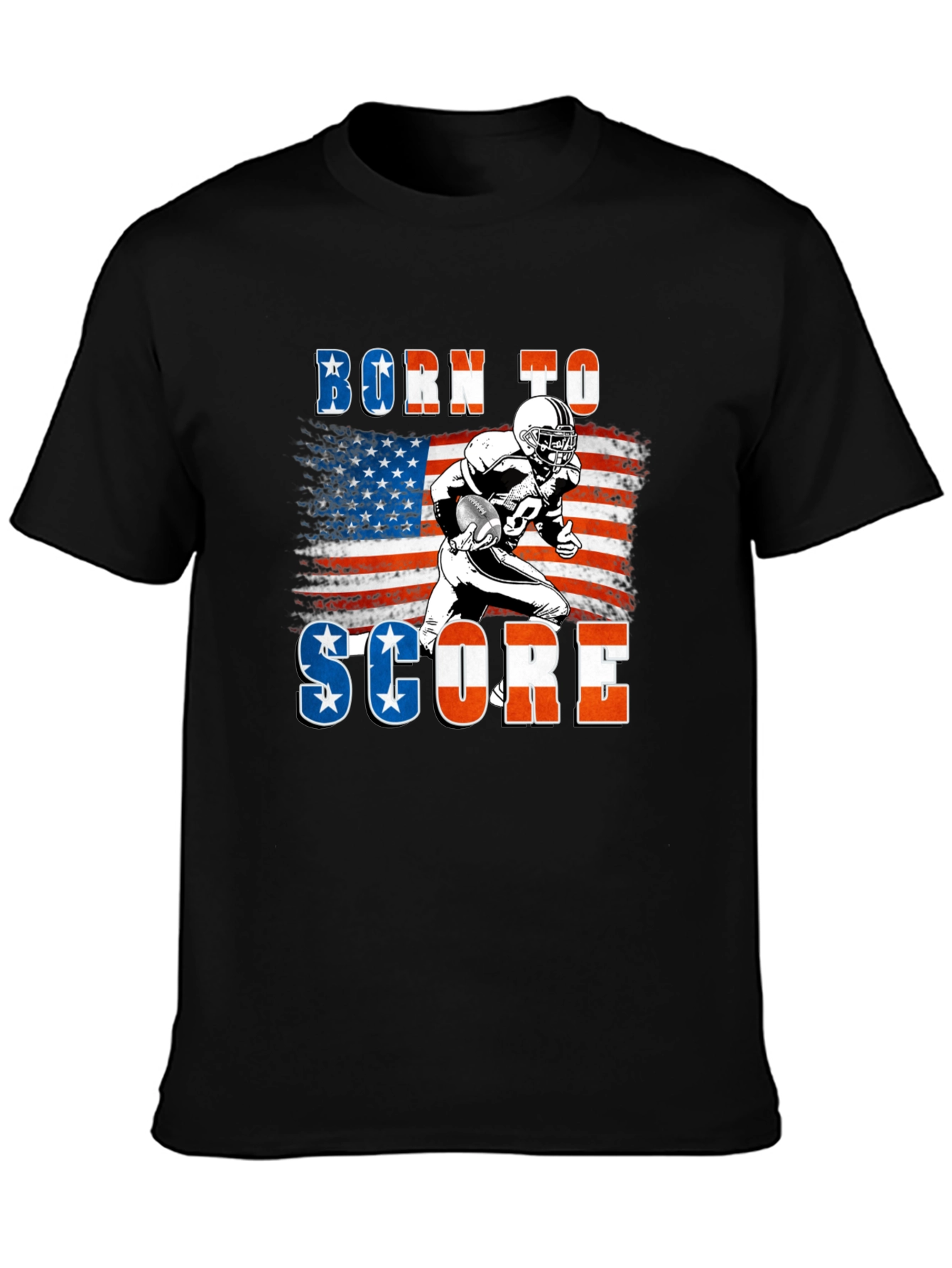 Born to Score Football Graphic T-Shirt