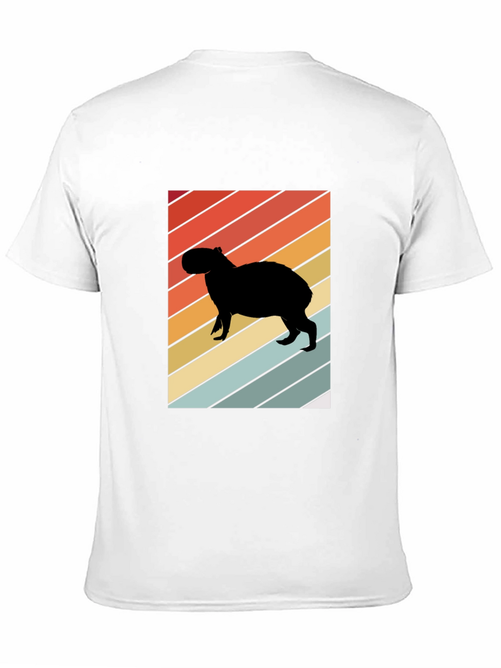 Retro Capybara Silhouette Graphic Tee - Unisex