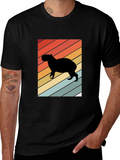 Retro Capybara Silhouette Graphic Tee - Unisex