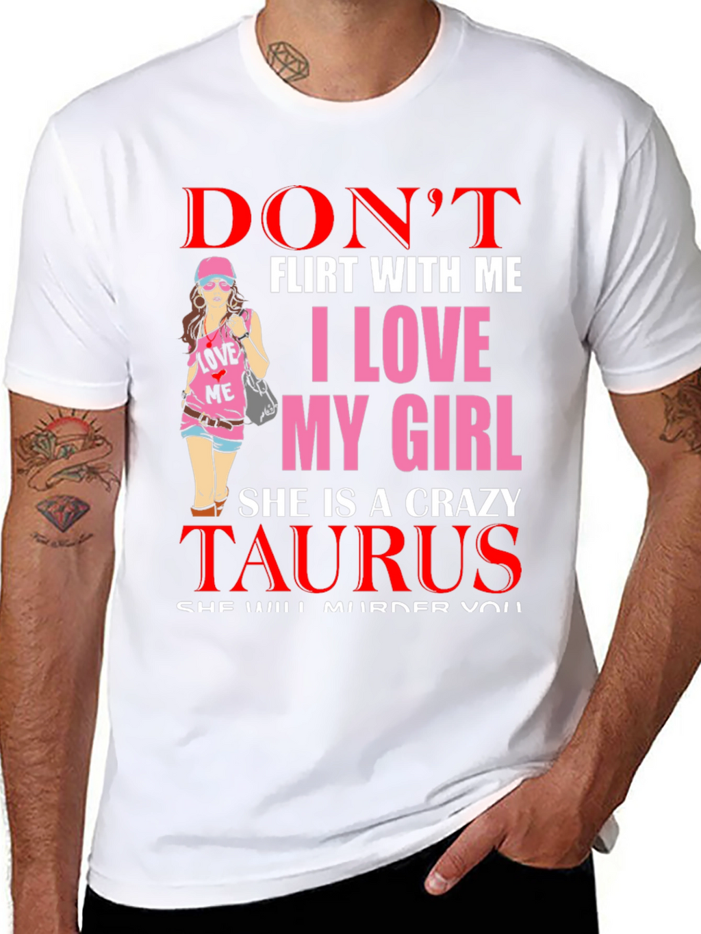 Dont Flirt Taurus Girlfriend T-Shirt