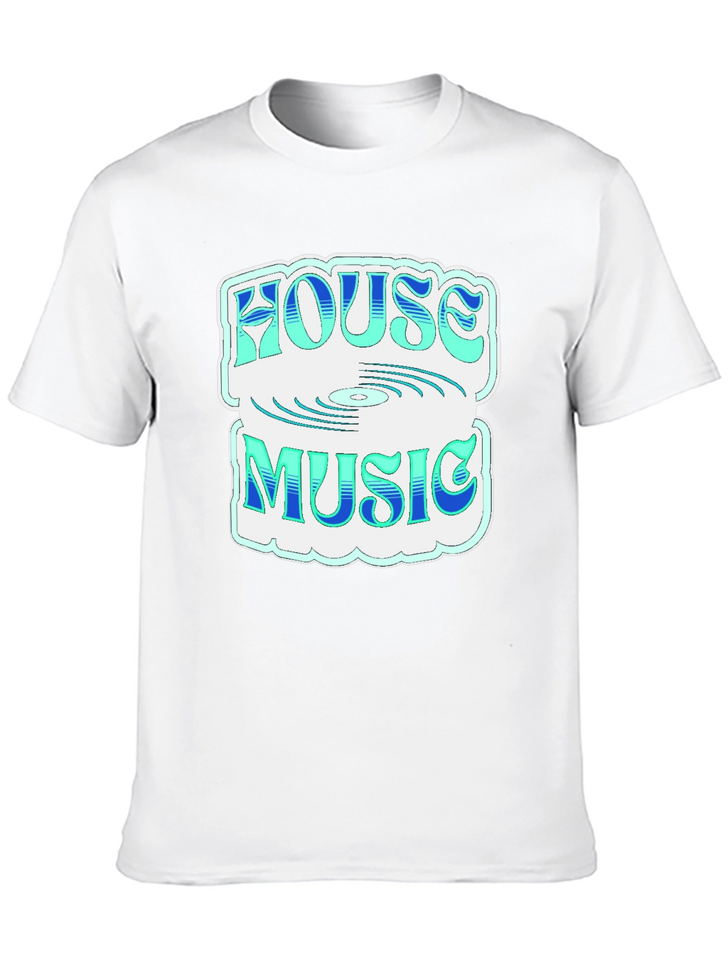 House Music Graphic Tee - Stylish Black T-Shirt