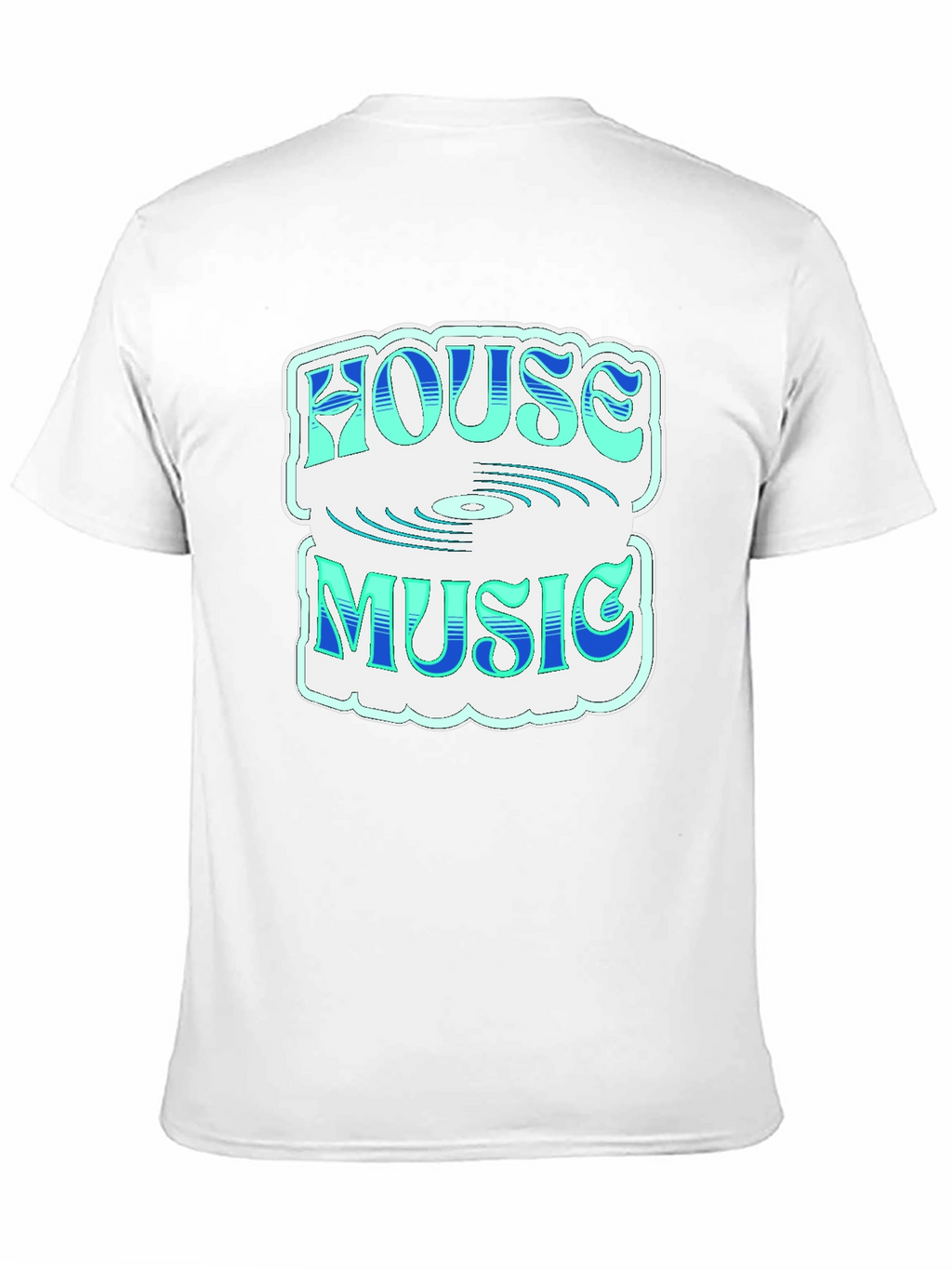 House Music Graphic Tee - Stylish Black T-Shirt