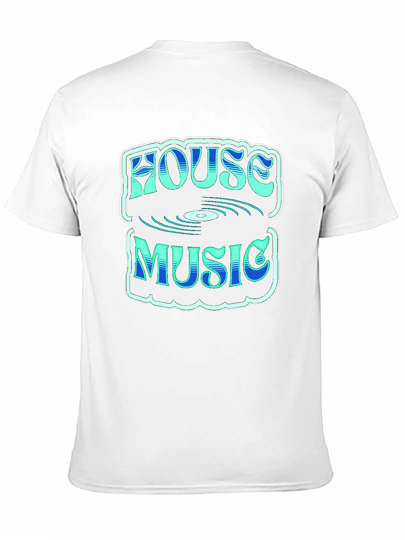 House Music Graphic Tee - Stylish Black T-Shirt