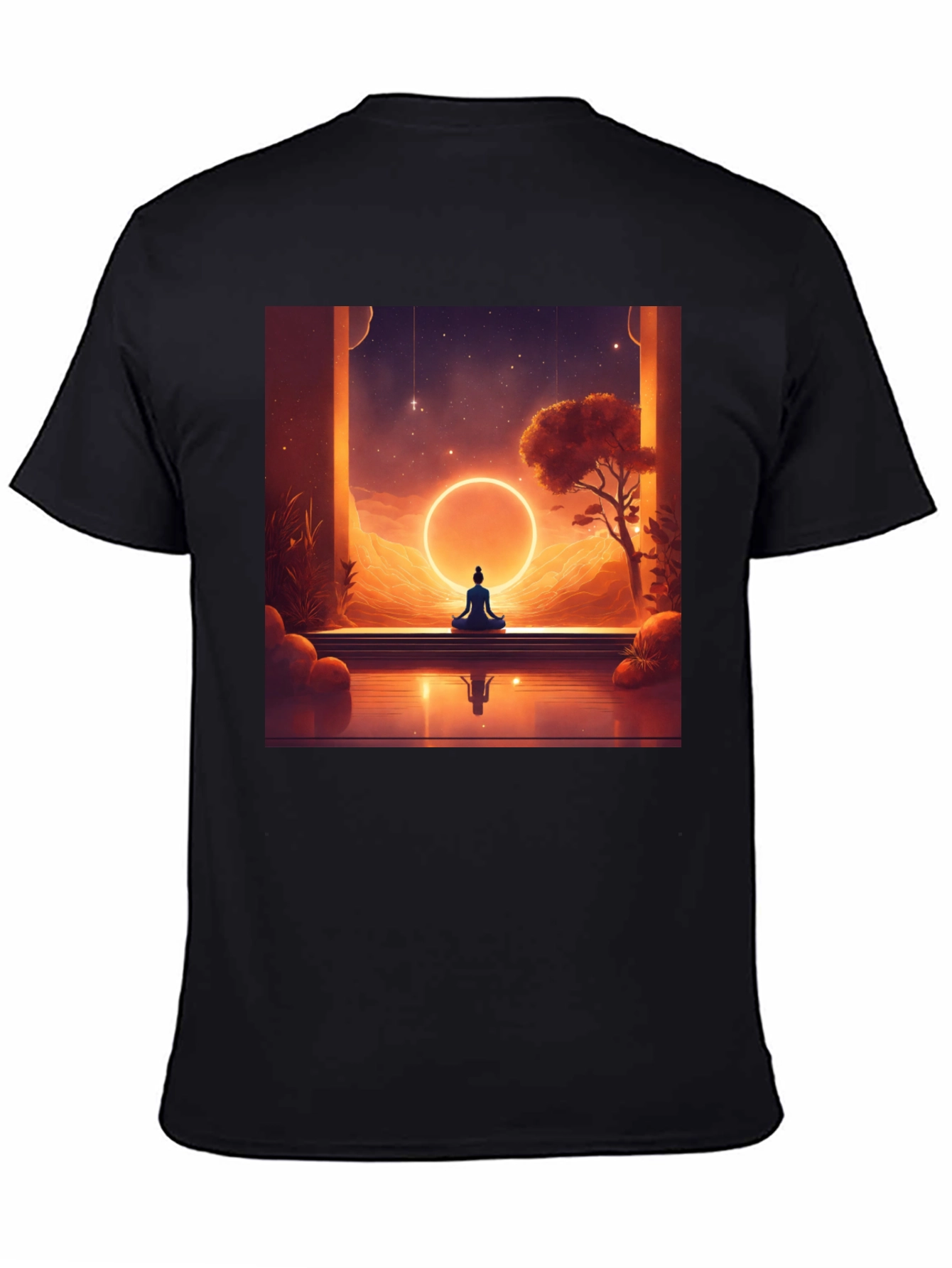 Meditative Vibes T-Shirt - Unisex Black Tee