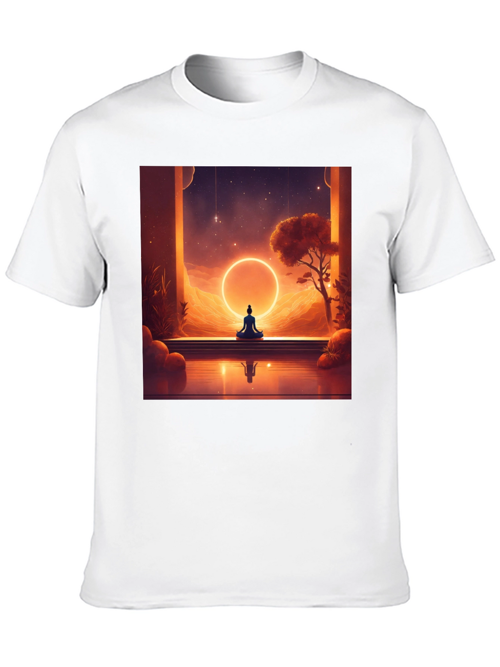 Meditative Vibes T-Shirt - Unisex Black Tee