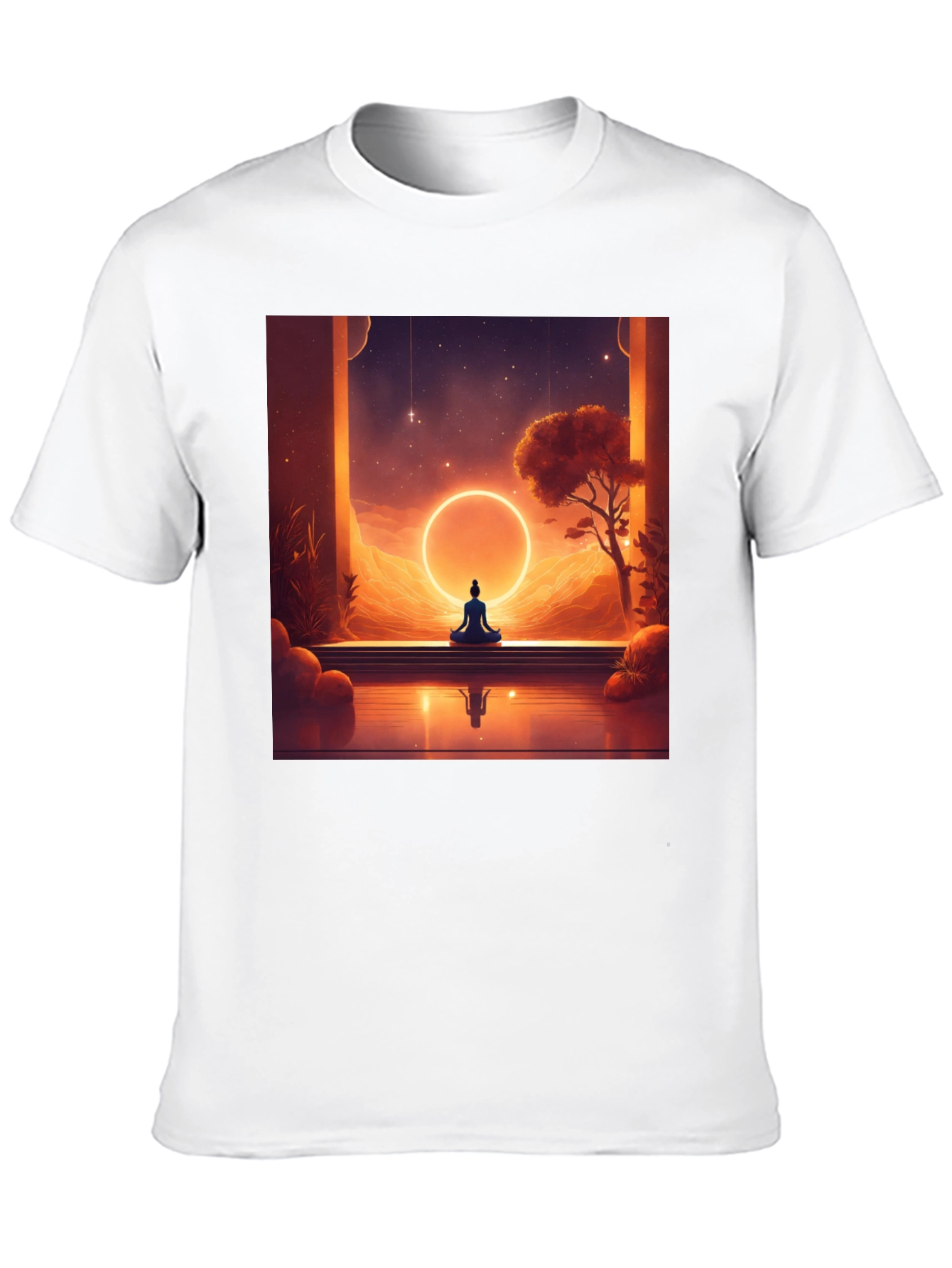 Meditative Vibes T-Shirt - Unisex Black Tee