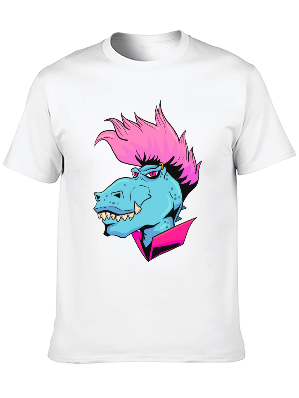 Cartoon Dinosaur Graphic T-Shirt