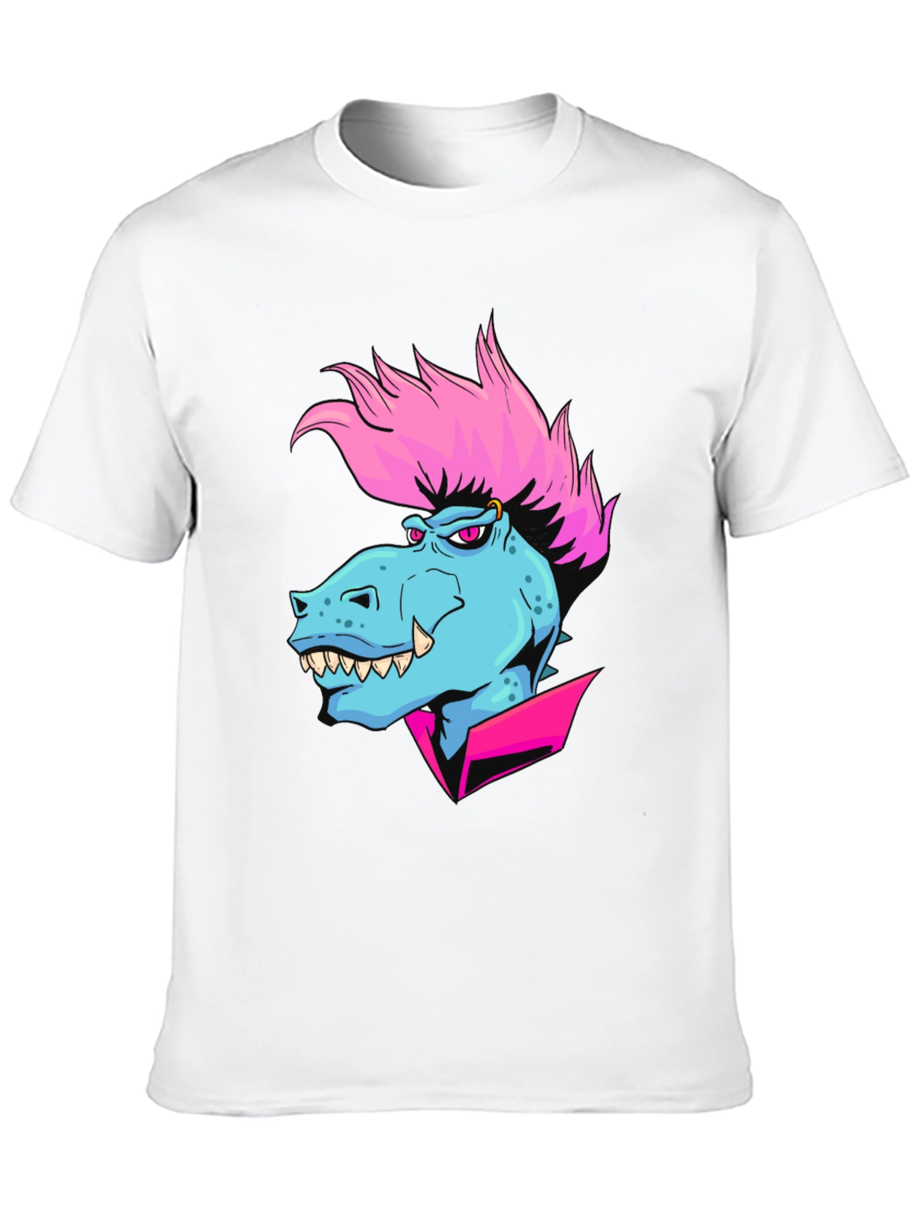 Cartoon Dinosaur Graphic T-Shirt